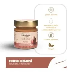 Antalya Reçelcisi 250g Fındık Ezmesi | Gerçek ve Yoğun Tat